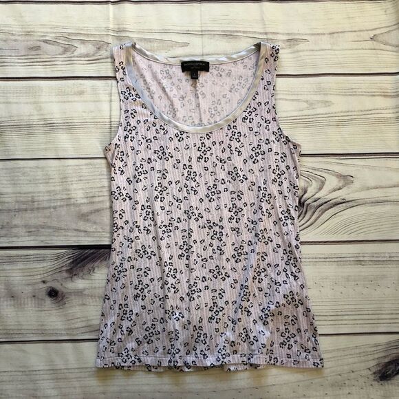BANANA Republic Leopard Print Grey Silver Tank - Picture 1 of 5